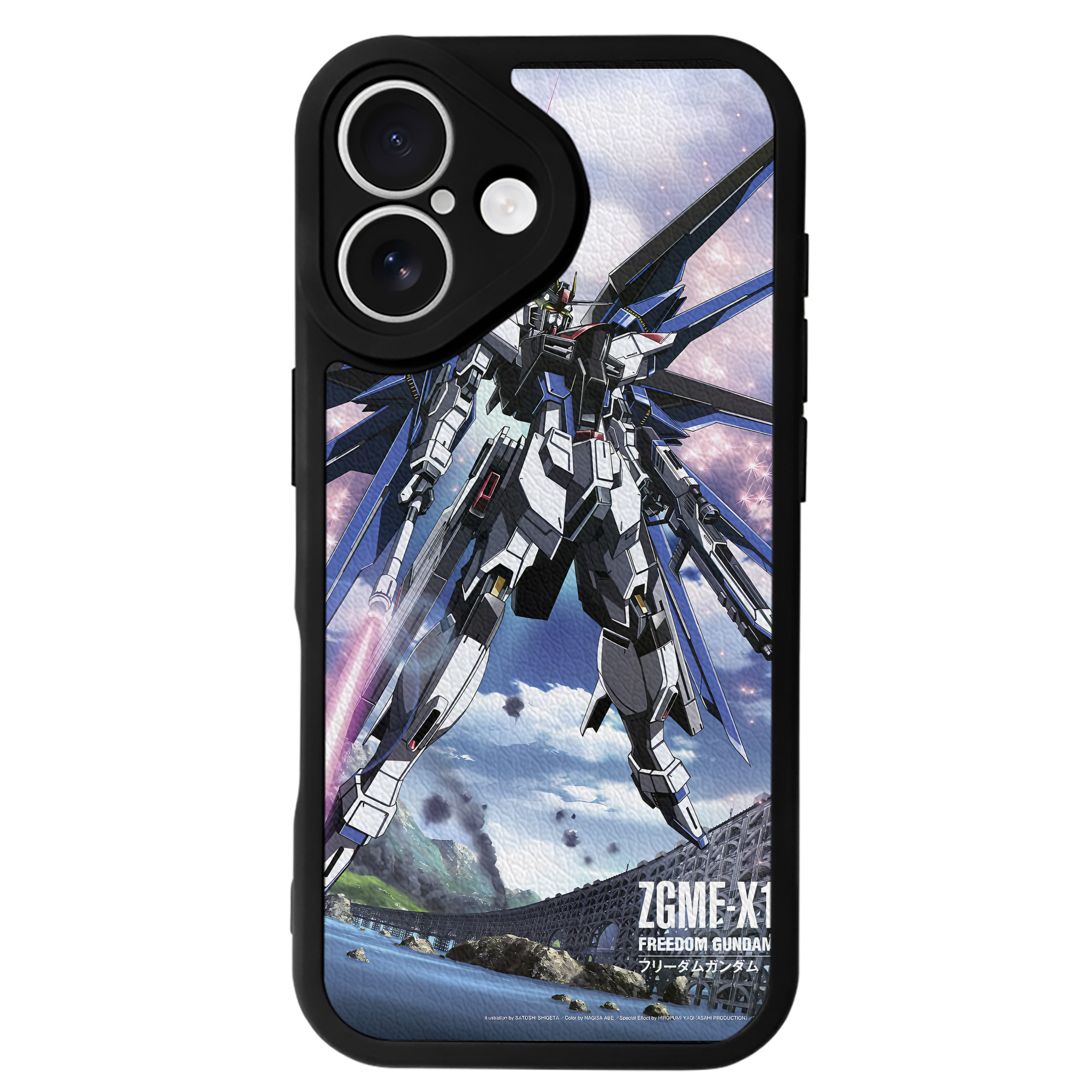 （画像用） 機動戦士ガンダム Mobile Suit Gundam 【iPhone 16シリーズ対応】シリコンスマホケース（レザー調） 材質：シリコン